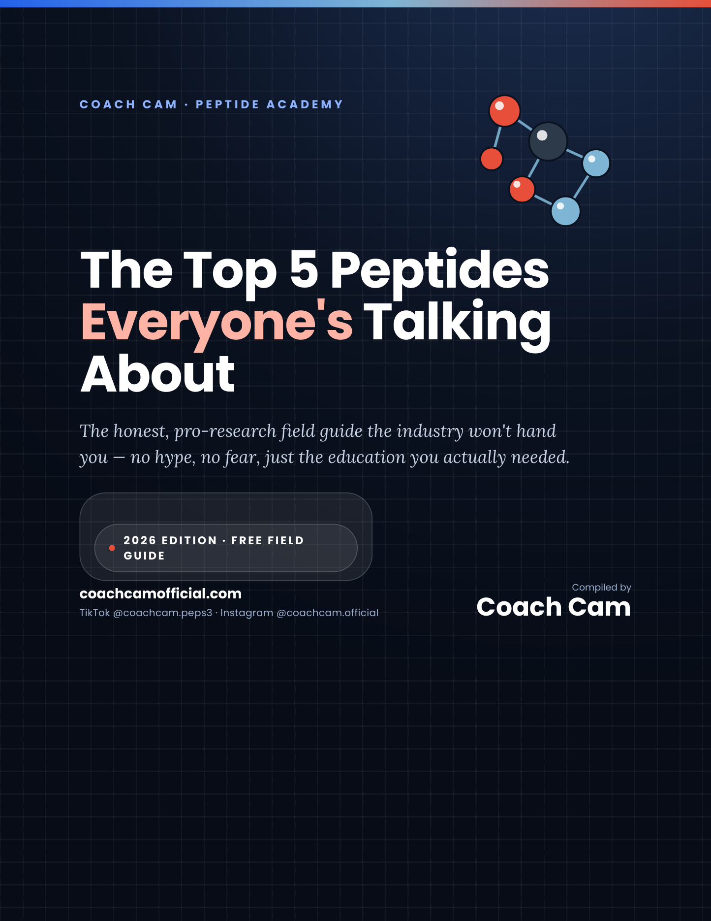 The Top 5 Peptides Everyone's Talking About — free guide cover